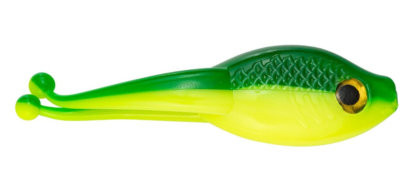 Strike King MRCSZRB-247 Mr. Crappie Scizzor Shad Body 2 inch,Lime-A-Nator