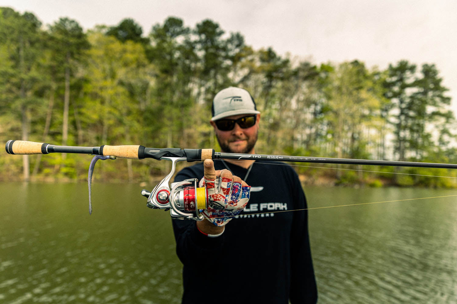 Temple Fork Outfitters Resolve Bass Spinning Rod 7'6