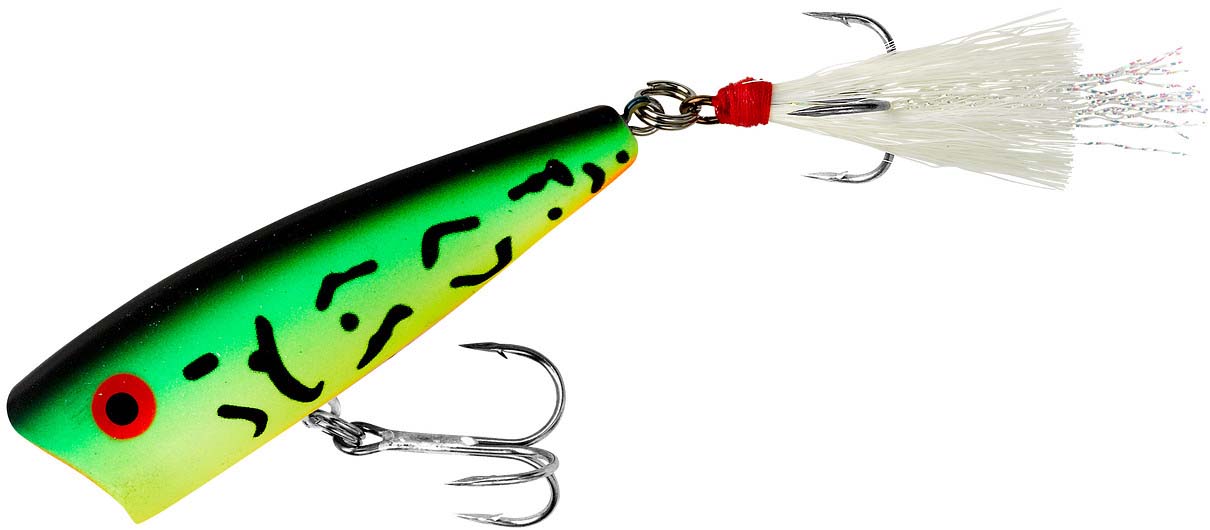 Rebel Lures P6000 Pop-R Leurre de pêche Os 6,3 cm Rebel Lures P6000 Pop-R Leurre de pêche Os 6,3 cm