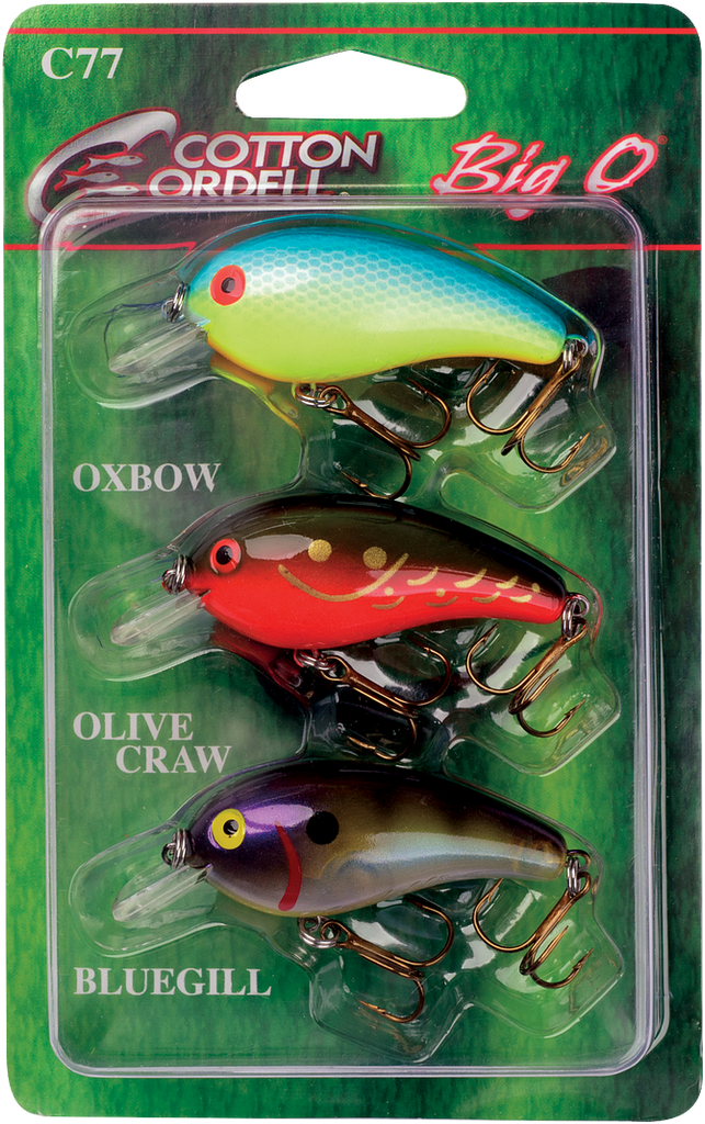 Cotton Cordell Big O Square-Lip Crankbait Fishing Lure, Great for Shallow  Water Fishing, Freshwater Fishing Accessories, Triple Threat 3-Pack, 2,  1/4 oz : : Sports, Fitness & Outdoors