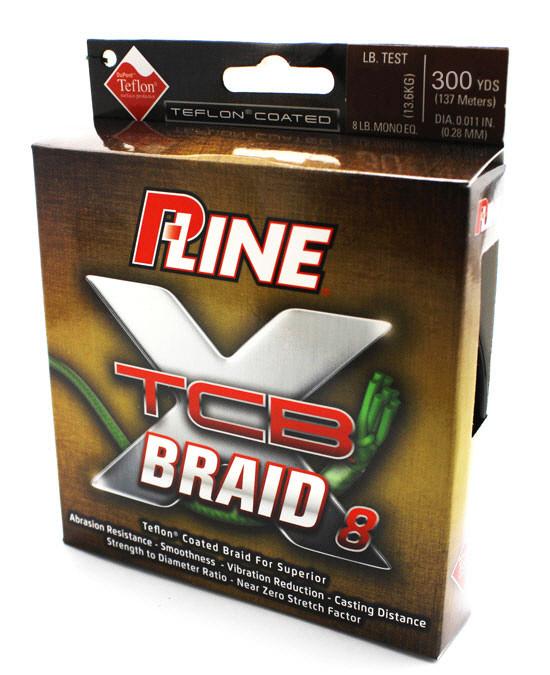 P-Line TCB 8 Carrier 300-Yard Braided Fishing Line Green 10-Pound