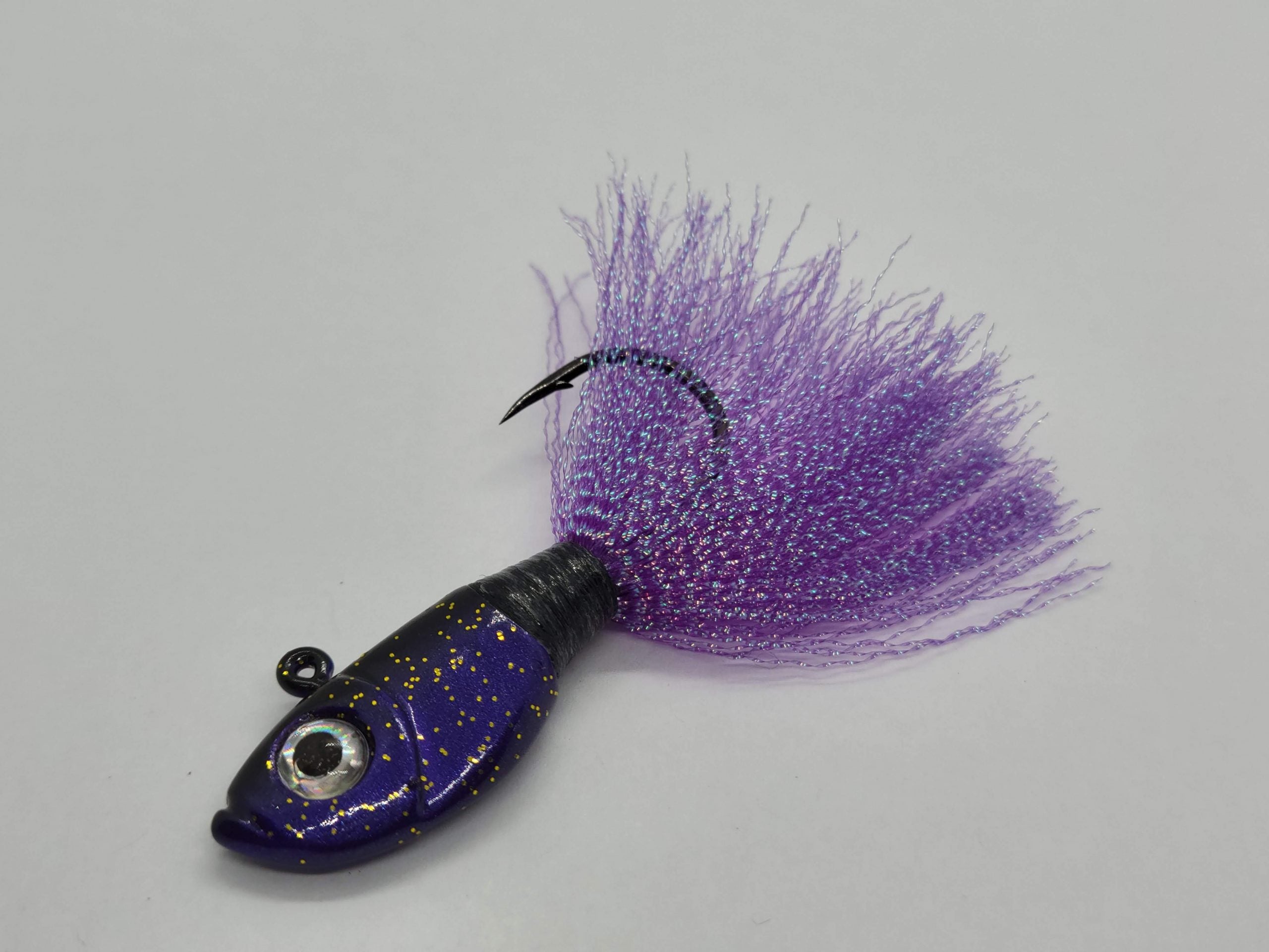 cabellas walleye fishing lures BnR Tackle Walleye Hair Jigs Black Magic / 3/8 oz