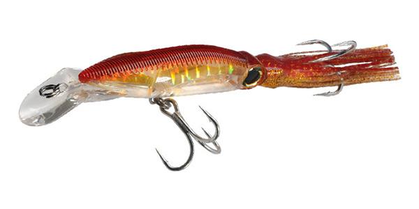 Yo-Zuri 7-1/2 3D Floating Squirt, Red Brown