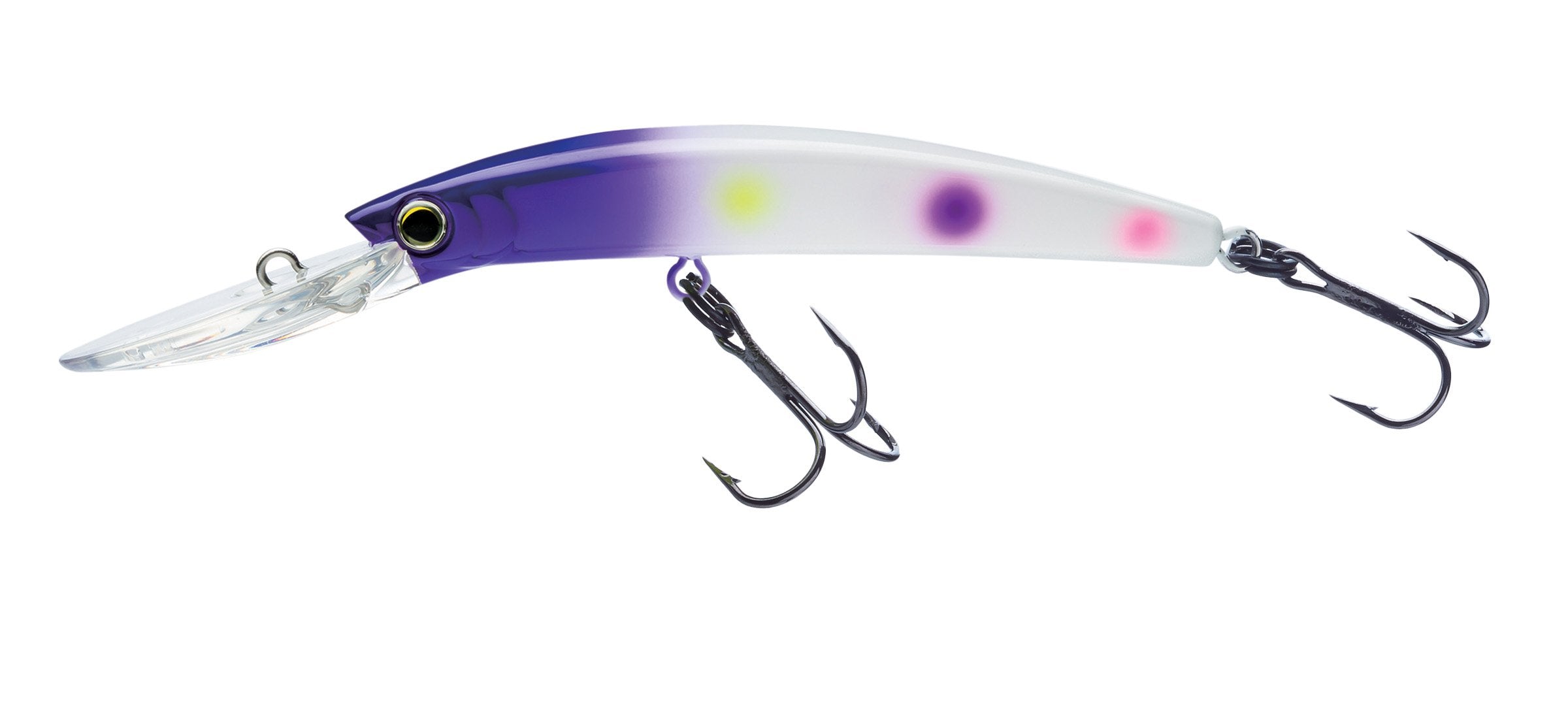Yo-Zuri Pins Minnow (F) Floating Diver Lure, Purple Rainbow Trout