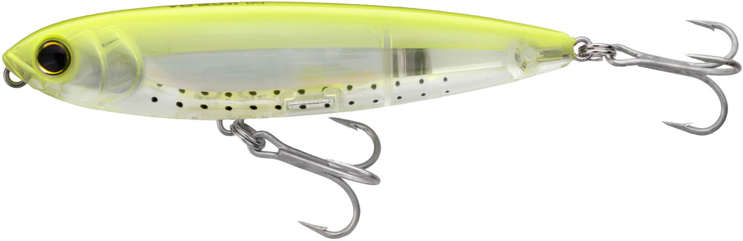 Make a splash in shallow waters with the Yo-Zuri 3D Inshore Popper Floater,  designed with excellent balance for quick starting action aro