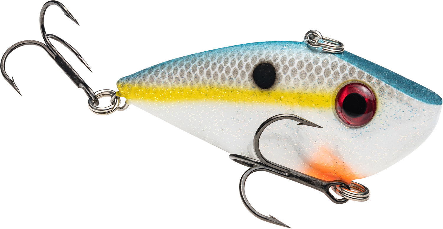 Strike King Tungsten 2-Tap Red Eyed Shad Lipless Crankbait-Chartreuse
