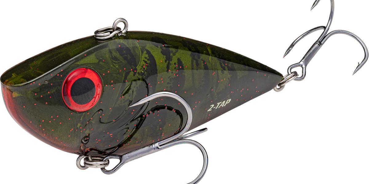 Strike King Red Eyed Shad 2-Tap Tungsten 3/4 oz Chrome Black