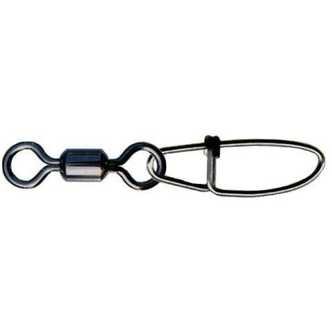 P-Line Single Rolling Barrel Swivel w/ Cross Lock Snap — Discount Tackle