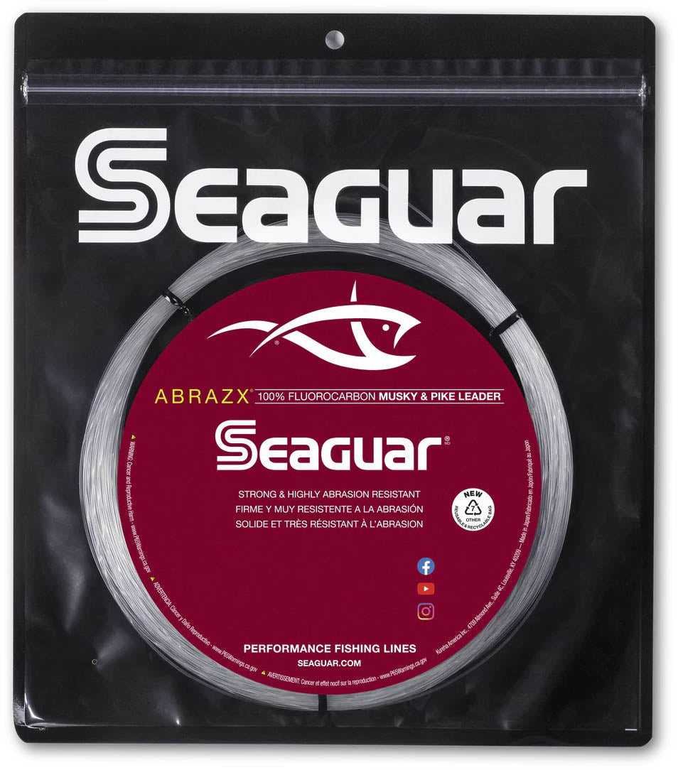 Seaguar Abrazx Fluorocarbon Musky/Pike Fishing Line 25 Yard