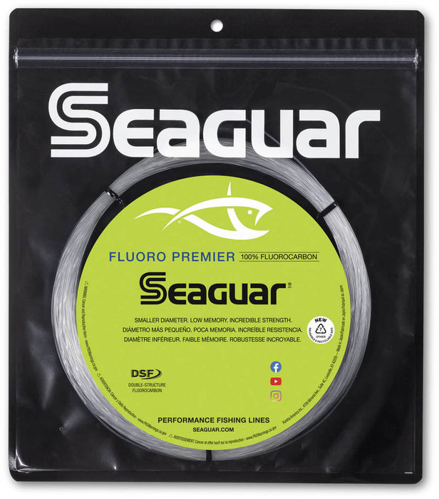 Seaguar Fluoro Premier 100% Fluorocarbon Leader 25 yds - 100lb