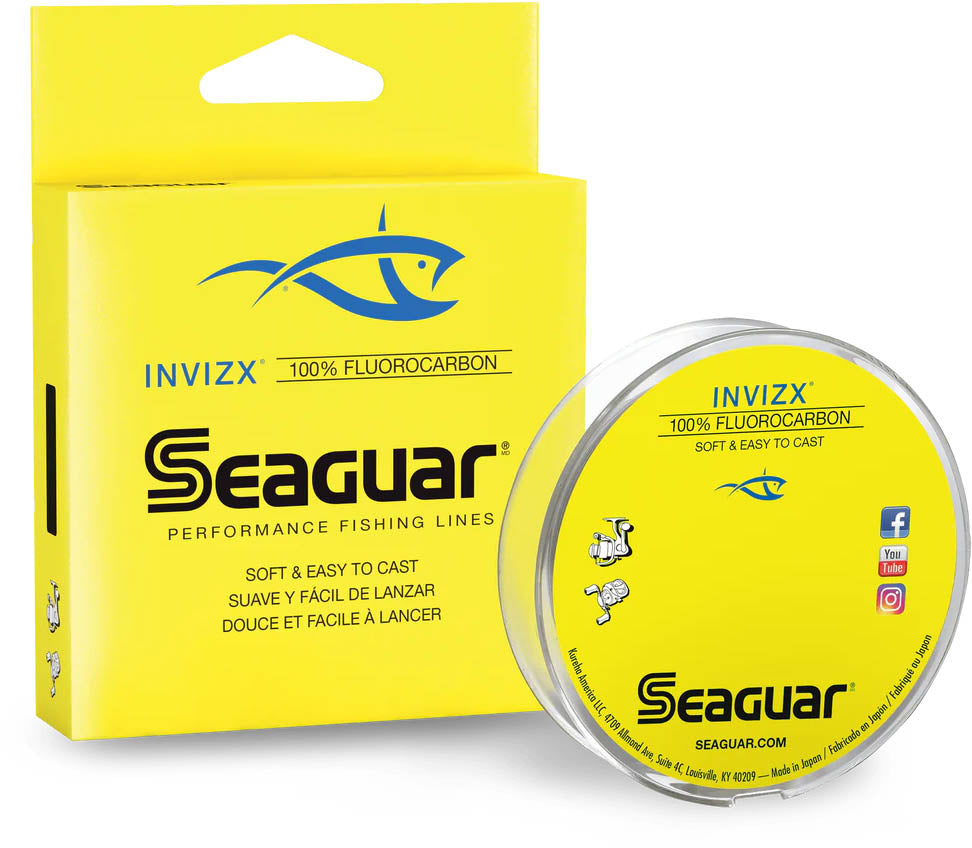 Seaguar InvizX 17 lb - 200 yds Fishing Line Clear, 25 Lbs