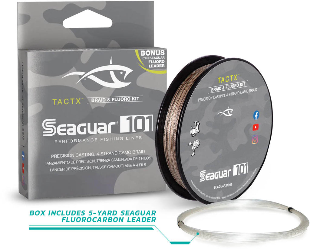 Seaguar 65TCX300 101 TactX Braid W Fluoro Leader 300 yds