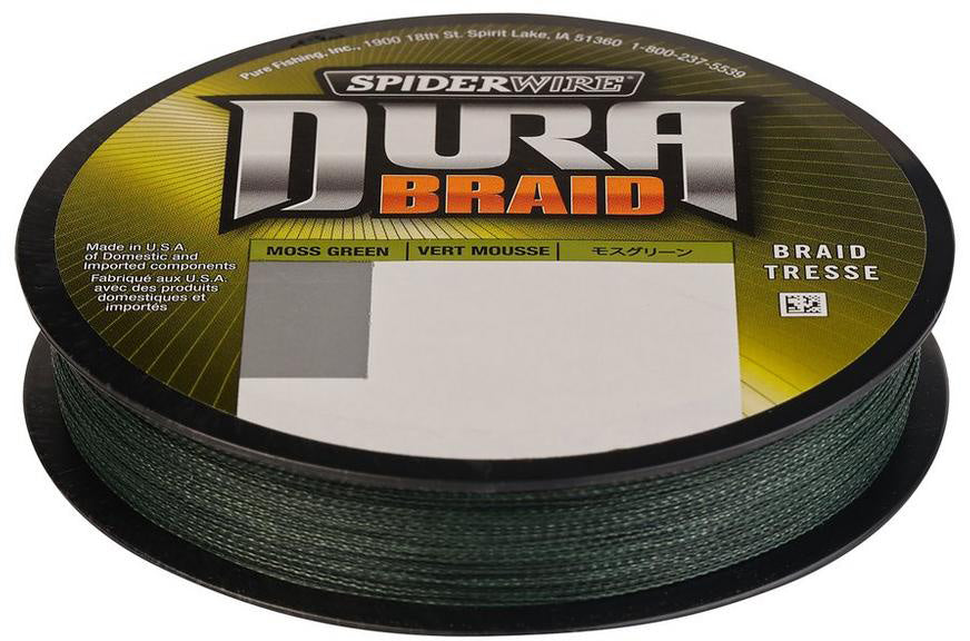 Spiderwire DuraBraid Braided Line - Moss Green — Discount Tackle