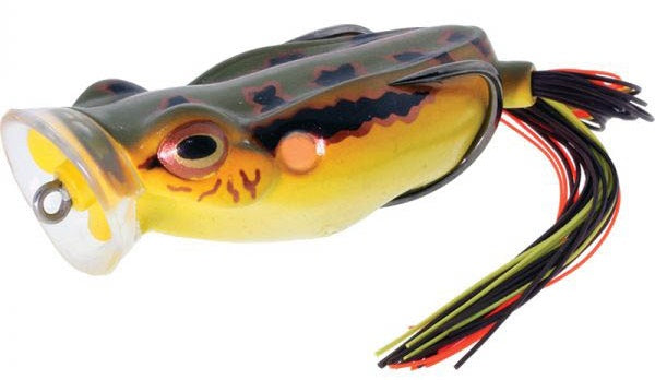 copper frog plastic fish lure River2Sea Spittin Wa Frog 70 / Yellow Head