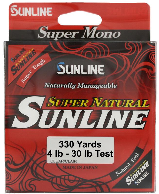 Sunline Super Natural Clear Monofilament 330 Yards