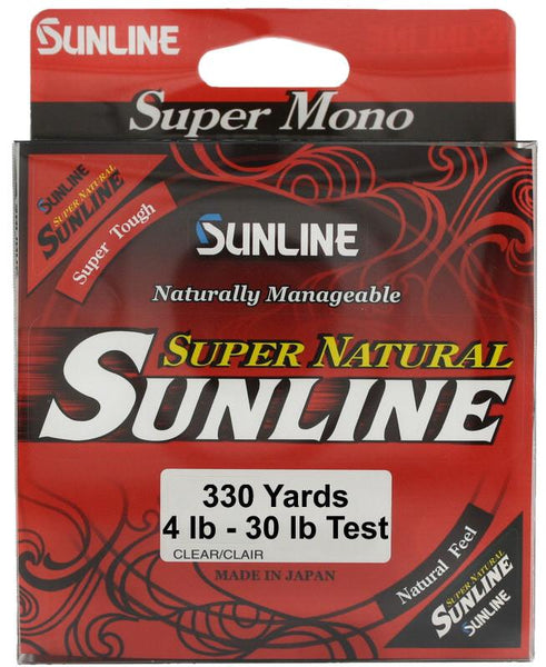 Sunline Super Natural Clear Monofilament 330 Yards 12 Pound