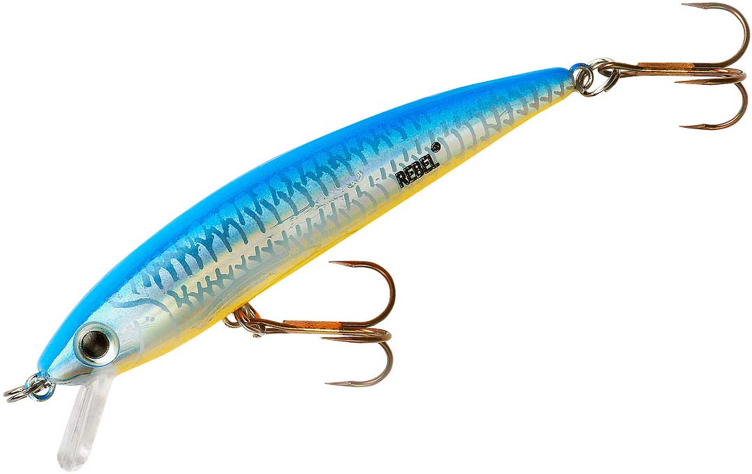 dynamic lures travado ghost fish Rebel Tracdown Minnow Tennessee Shad 1/8 oz