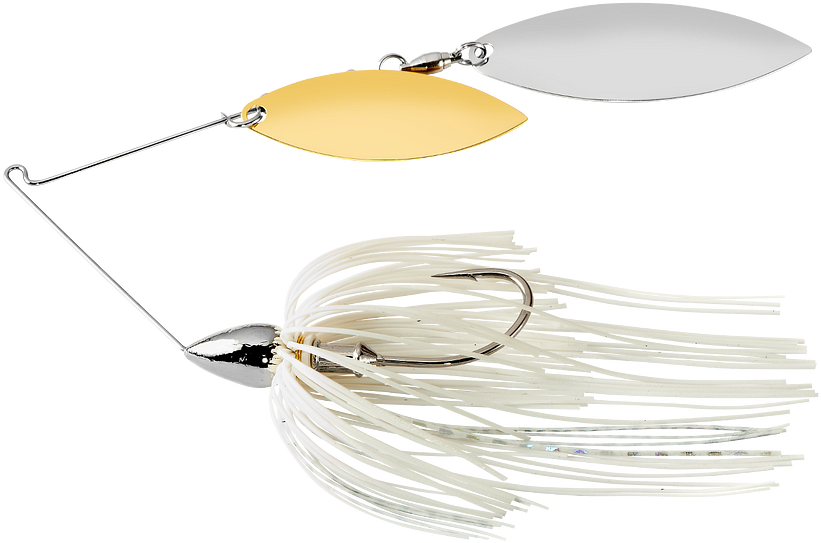 War Eagle Double Willow Spinnerbait 3/8oz Nickel White Silver