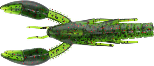 Gary Yamamoto 4 Inch Psycho Dad Soft Plastic Craw - 5 Pack - Watermelon Black & Red Flake