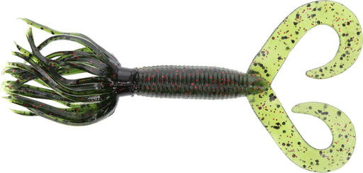 Gary Yamamoto Double Tail Hula Grub - 4 Inch - Watermelon Black Red