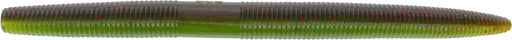 Gary Yamamoto 6 Inch Senko Soft Plastic Stick Bait - 5 Pack - Green Pumpkin with Red Flake with Fading Watermelon Laminate