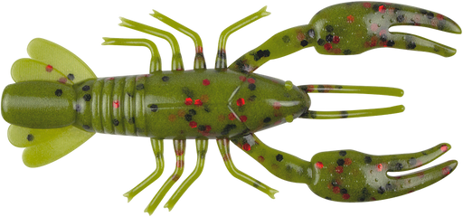 YUM Ned Craw 2 1/2 inch Ned Rig Soft Bait - Soft Watermelon Red Flake
