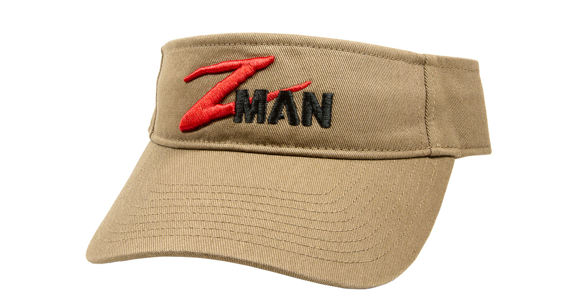 Z Man Garment Washed Logo Visor — Discount Tackle