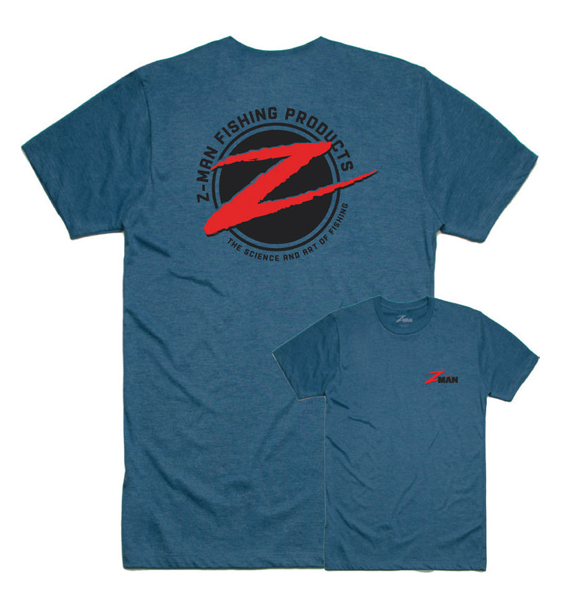 Z-Man Z Logo Teez Short Sleeve T-shirts Steel Blue / Small