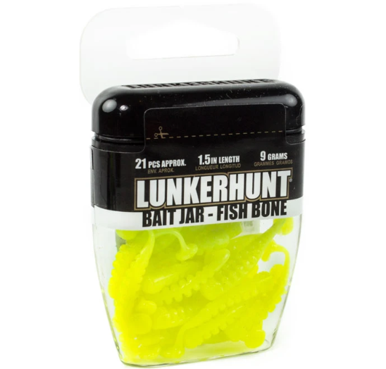 Lunkerhunt Fish Bone Bait Jar 1/3 oz.