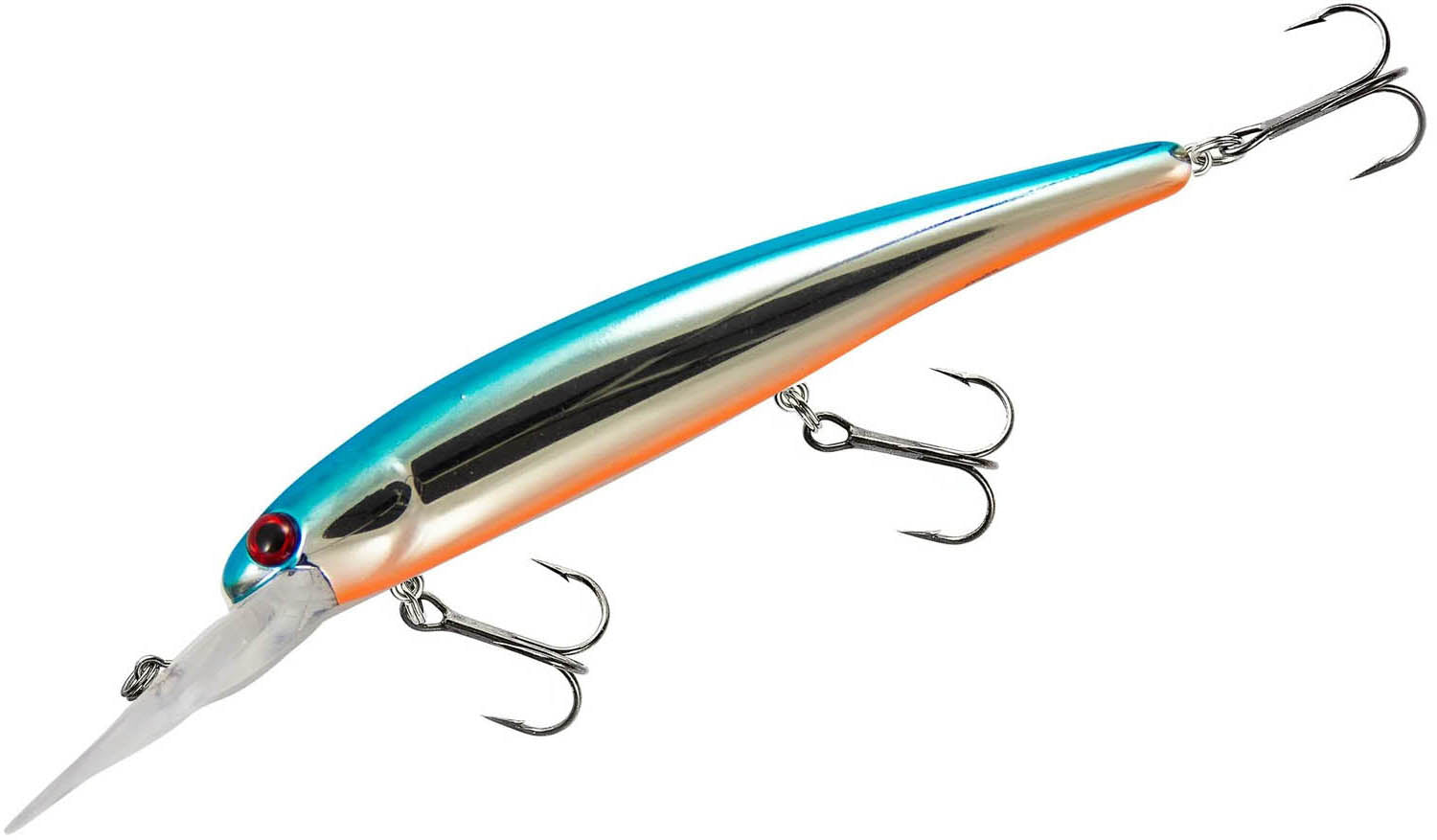 Bandit Suspending Minnow Chrome Red Eye