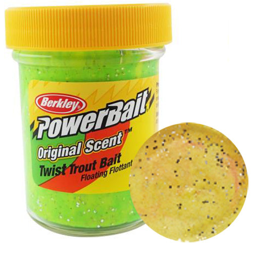 berkley trout lure Gulp! Dough its designed to hold PowerBait Dough and release a continuous scent trail that draws fish in and keeps them committed Berkley PowerBait Glitter Trout Bait