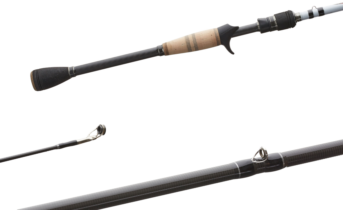 Duckett Fishing DFBI68M-C Black Ice, 6'8 inch, Medium, Casting Rod