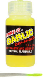 Spike-It Dip-N-Glo Garlic Scented Worm Dye 2 oz. — Discount Tackle