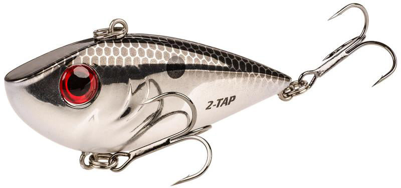Strike King Red Eyed Shad 2-Tap Tungsten 3/4 oz Chrome Black Strike King Red Eyed Shad 2-Tap Tungsten 3/4 oz Chrome Black