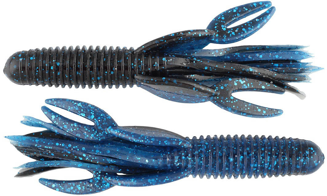 electric blue fishing lure Big Bite Baits Craw Tube 4" / Confusion