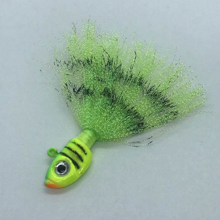 basic fishing lure carvinggreg hays 2006 Kalin's 3/8 oz Purple Chartreuse Google Eye Hair Jig Available in 8 colors and 5 weights BnR Tackle Walleye Jigs Black