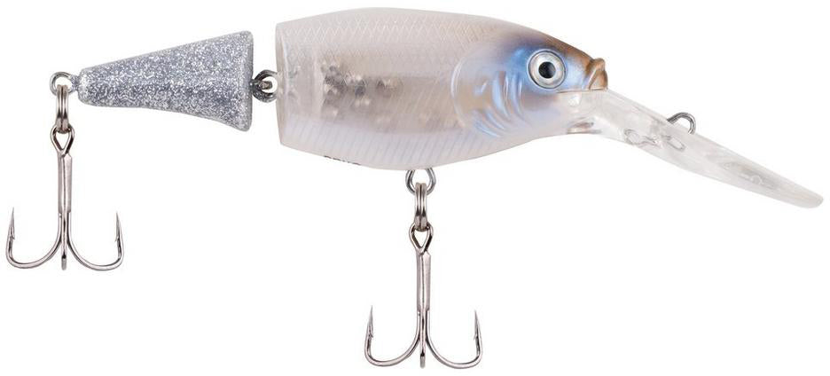 Berkley Flicker Shad Jointed Fishing Lure, Clear, 1/5 oz, 2in, 5cm  Crankbaits
