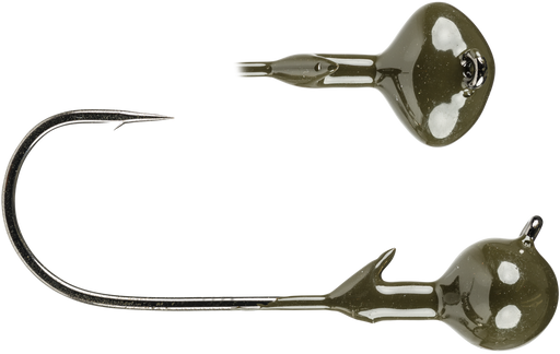 Strike King Tour Grade Football Shakey Jighead 3 pack - Green Pumpkin
