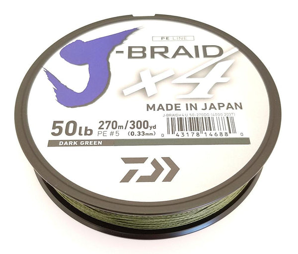 Daiwa J Braid X8 Braided Fishing Line 40lb 500m Multi Colour – Mid