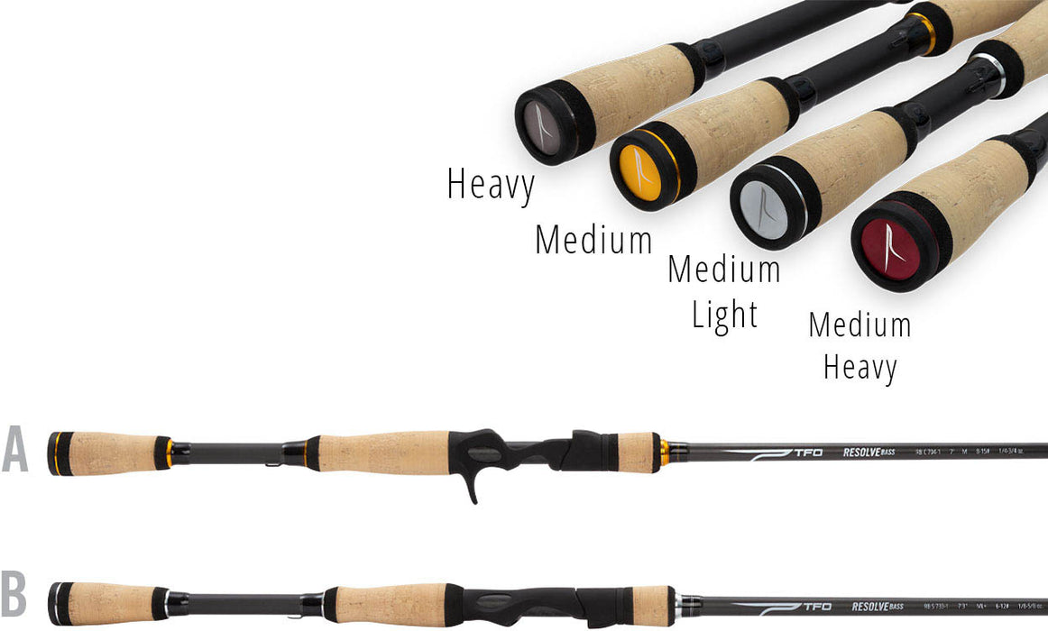 baitcaster rod medium light Temple Fork Outfitters Resolve Bass Baitcasting Rods — Discount Tackle