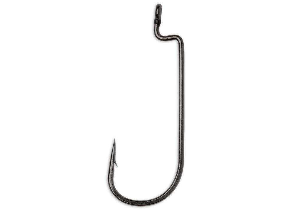 2.0 heavy fish hooks VMC Heavy Duty Worm Hook Black Nickel #6/0