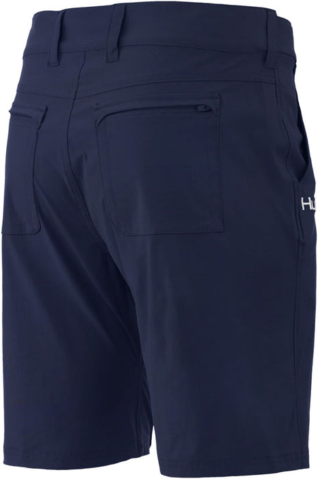HUK Next Level 10.5 Performance Fishing Shorts in Navy Blue Size Large