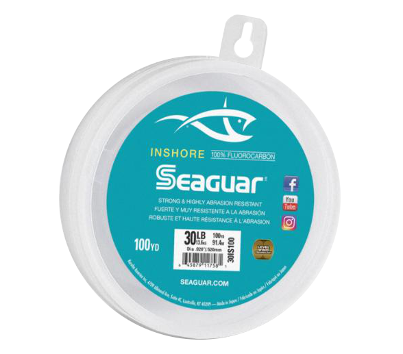 Seaguar Inshore Fluorocarbon Leader Wheel 100 Yards