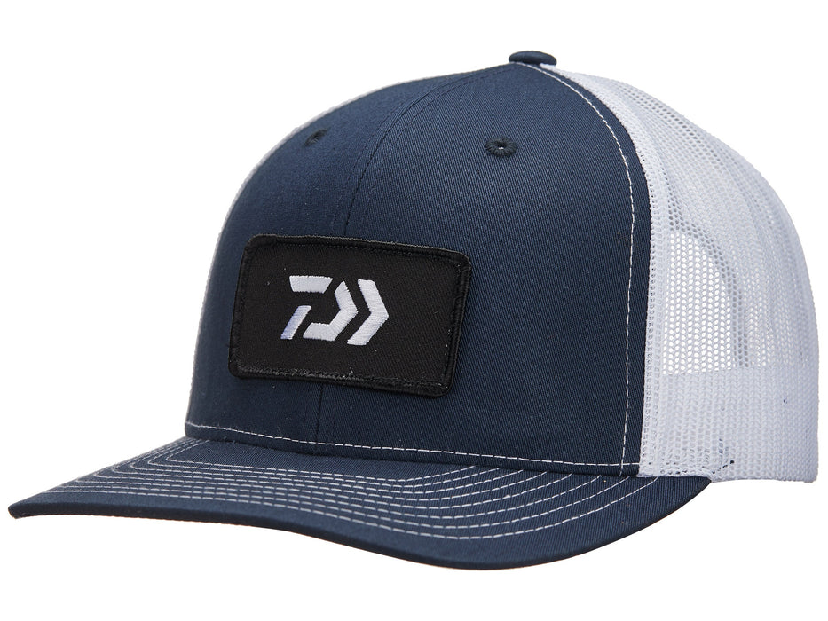 Daiwa D-Vec Trucker Hats Rubber Patch / Blue/White