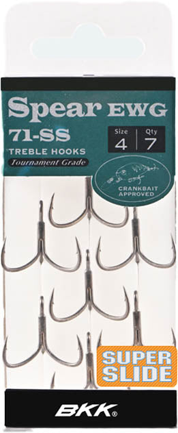 BKK Spear-21 SS Treble Hooks Size 18 Jagged Tooth Tackle