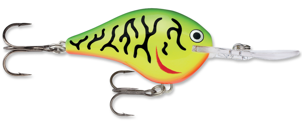 Rapala DT (Dives-To) Series Chartreuse Brown