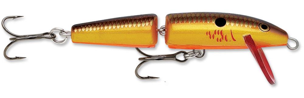 Rapala Jointed - Gold Fluorescent Red