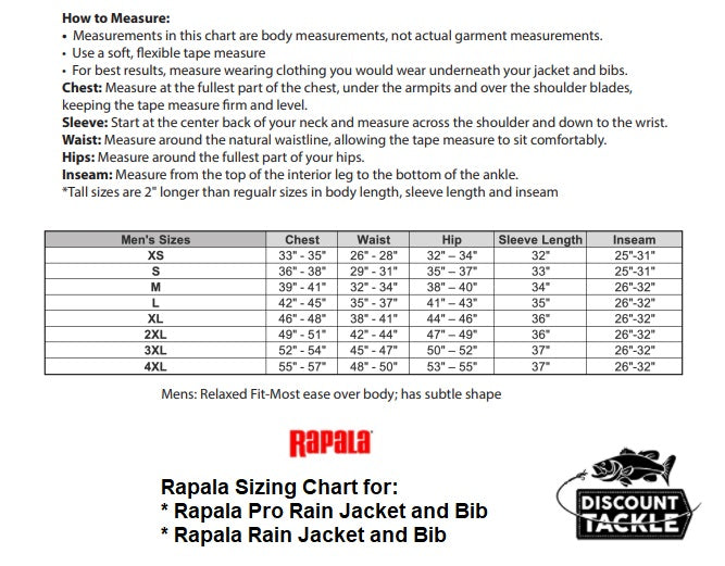 Rapala Pro Rain Bib — Discount Tackle