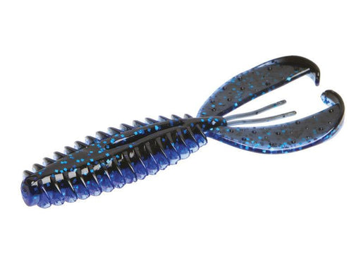 Zoom Z-Craw Jr. 3 1/2 inch Soft Plastic Creature Bait 8 pack Black Sapphire
