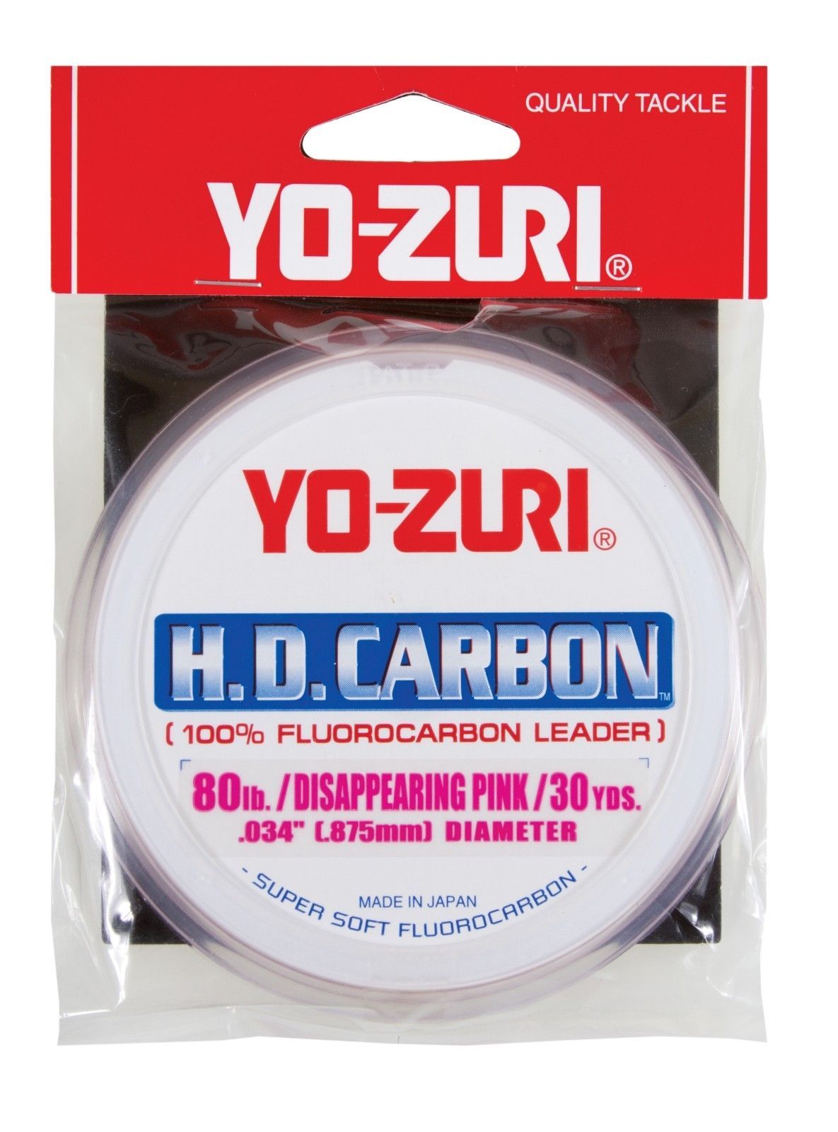6lb pink mono fishing line Yo-Zuri HD Carbon Fluorocarbon Leader 300lb 30yd Pink